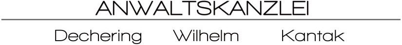Logo von Anwaltskanzlei Dechering - Wilhelm - Kantak